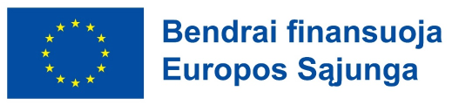 Europos Sąjungos vėliava su tekstu „Bendrai finansuoja Europos Sąjunga“ – žymėjimas projektų, finansuojamų ES lėšomis